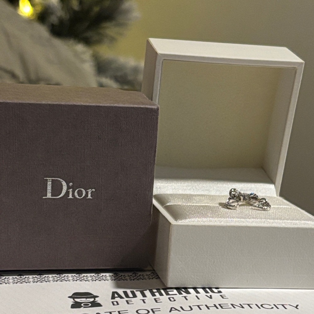 Authentic Dior Silver Ring with COA - Picture 9 of 10